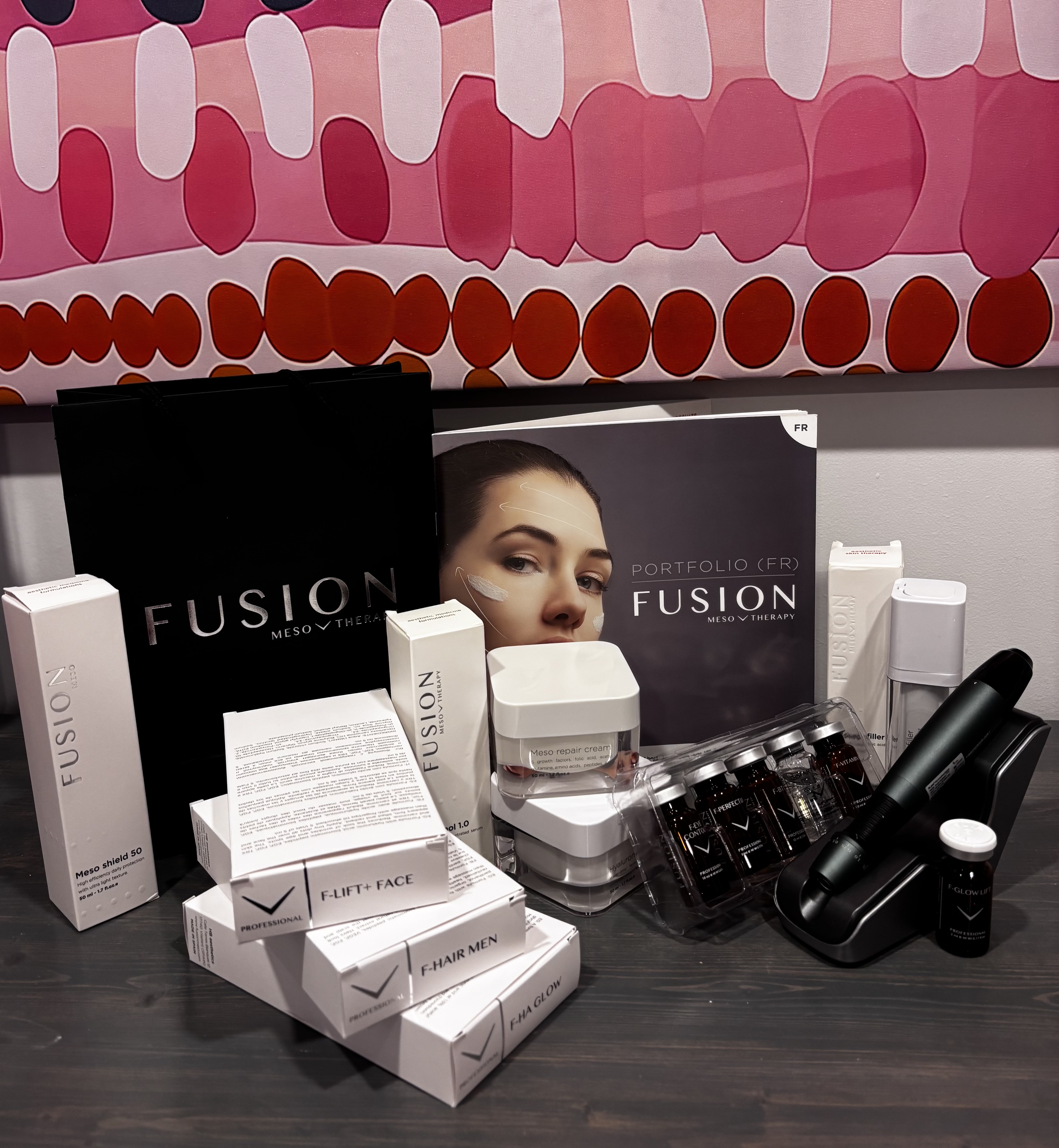 Luxury facial cream and roses